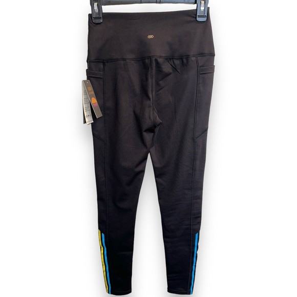 Womens Fleece Lined Leggings Small High Waisted Shaping Leggings Reinforced - Picture 14 of 16